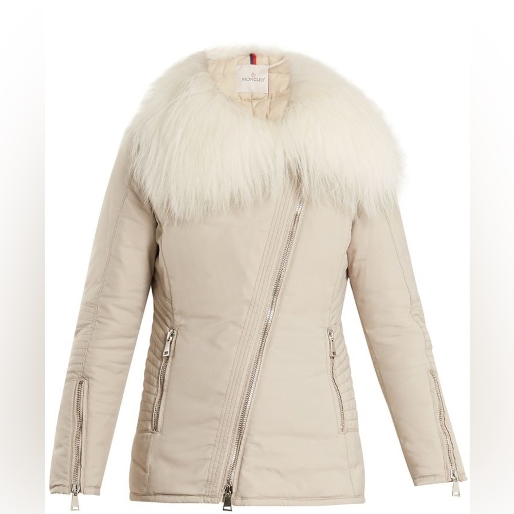 Moncler Down Puffer Jacket w/ Genuine Fur Collar – Women's Size 3 (Medium)
